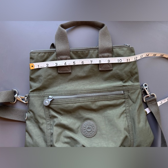 Kipling Eleva Convertible Crossbody Tote- Green - Picture 9 of 11
